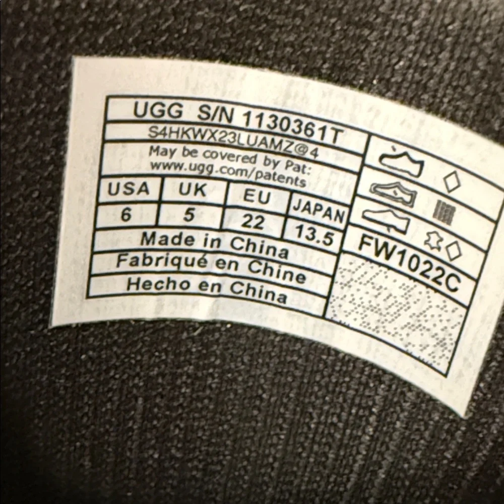 UGG Kids Black Rain Boots unisex-child K DrizlitaRain Boot
